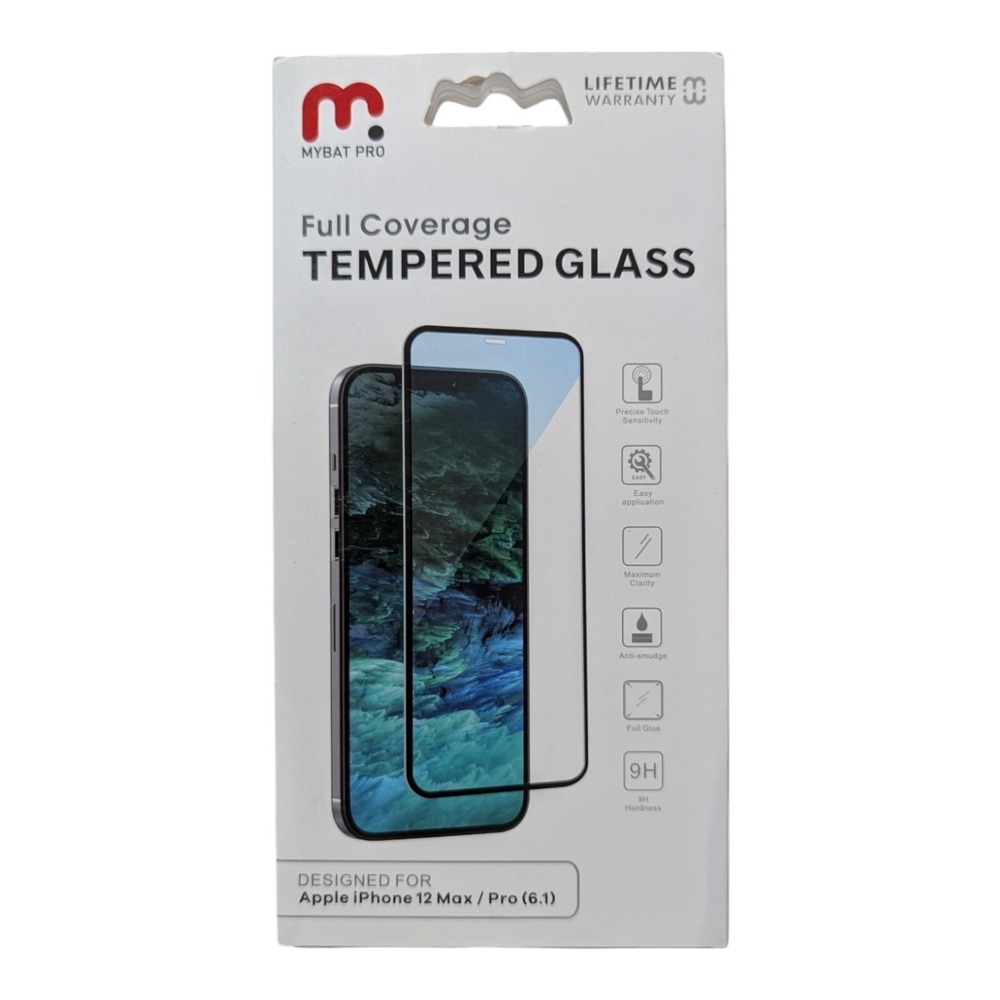 A8. Mybat Pro Tempered Glass Screen Protector For Apple iPhone 12 & 12 pro (6.1)